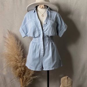 Brand new denim romper